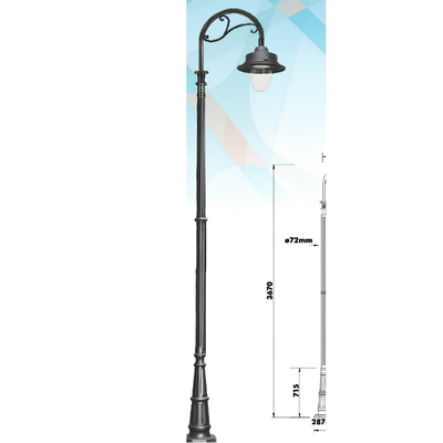 LI-8222-BKT 13-91002 Decorative Outdoor Pole Light